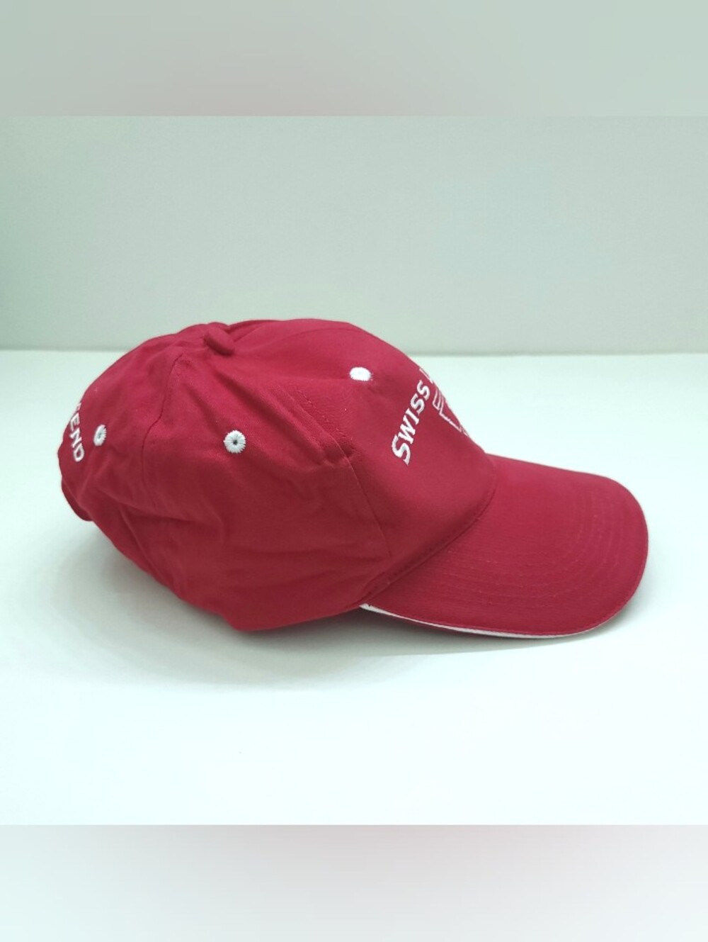 Swiss Legend Hat Red Trucker Baseball Embroidered  - New - Picture 2 of 6